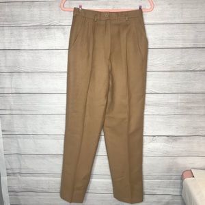Giorgio Sant’Angelo Merino wool pleated high waisted trousers